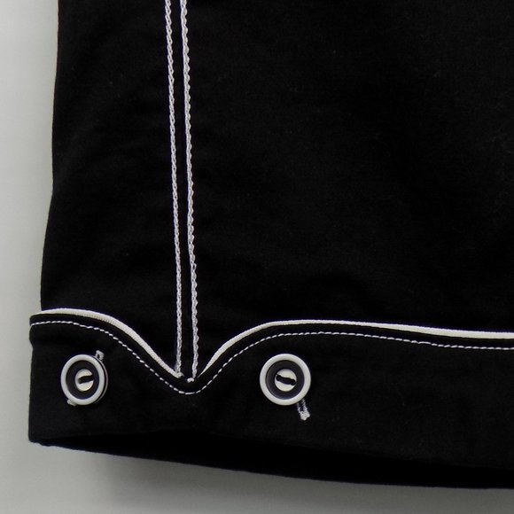 Larry Levine Stretch Bermuda Shorts Size 10 - Picture 2 of 9